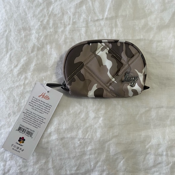 Lug Stash | Beige Camouflage | Coin Purse Multi Use | NWT - Picture 1 of 5